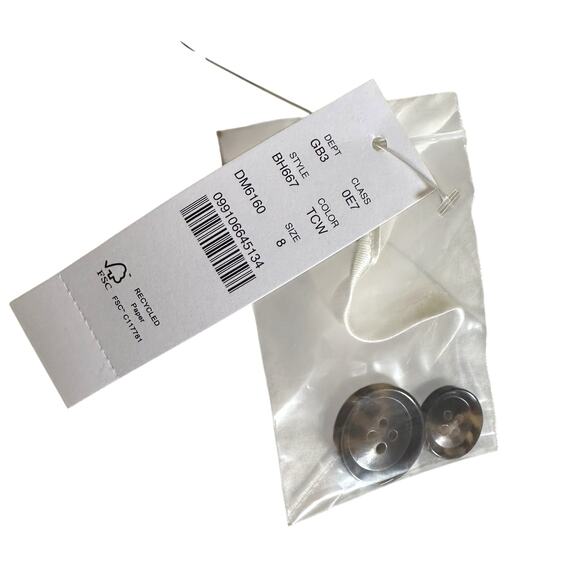 J CREW Willa Blazer Blue White Striped Button Front Jacket Women's Size 8 NWT - Picture 6 of 8